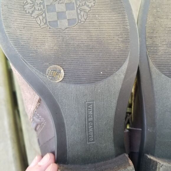 Vince Camuto Bodee Suede Leather Harness Booties Size Woman's 11 - Picture 8 of 10